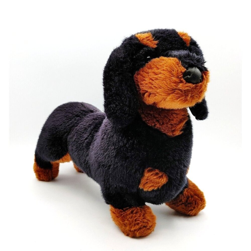 Douglas Spats Dachshund Weiner Dog Brown Black 14" Plush Stuffed Animal